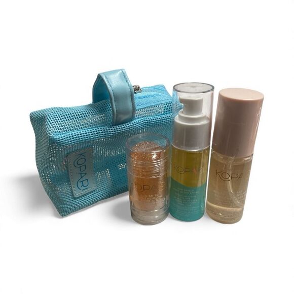 Kopari Sun Shield Set with Bag – SPF Essentials Kit (Full & Mini Sizes) - Picture 1 of 1